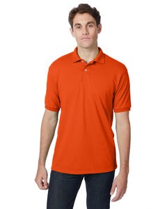 Hanes 054 - Adult 50/50 EcoSmart® Jersey Knit Polo Naranja