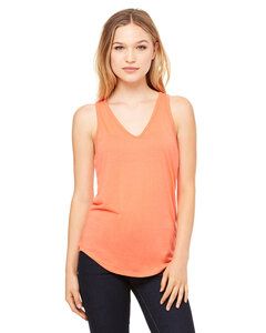 Bella+Canvas B8805 - Ladies Flowy V-Neck Tank Coral