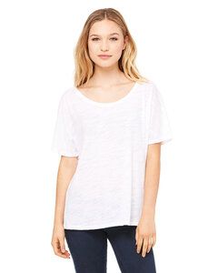 Bella+Canvas 8816 - Ladies Slouchy T-Shirt White Slub