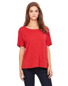 Bella+Canvas 8816 - Ladies Slouchy T-Shirt Red Speckled