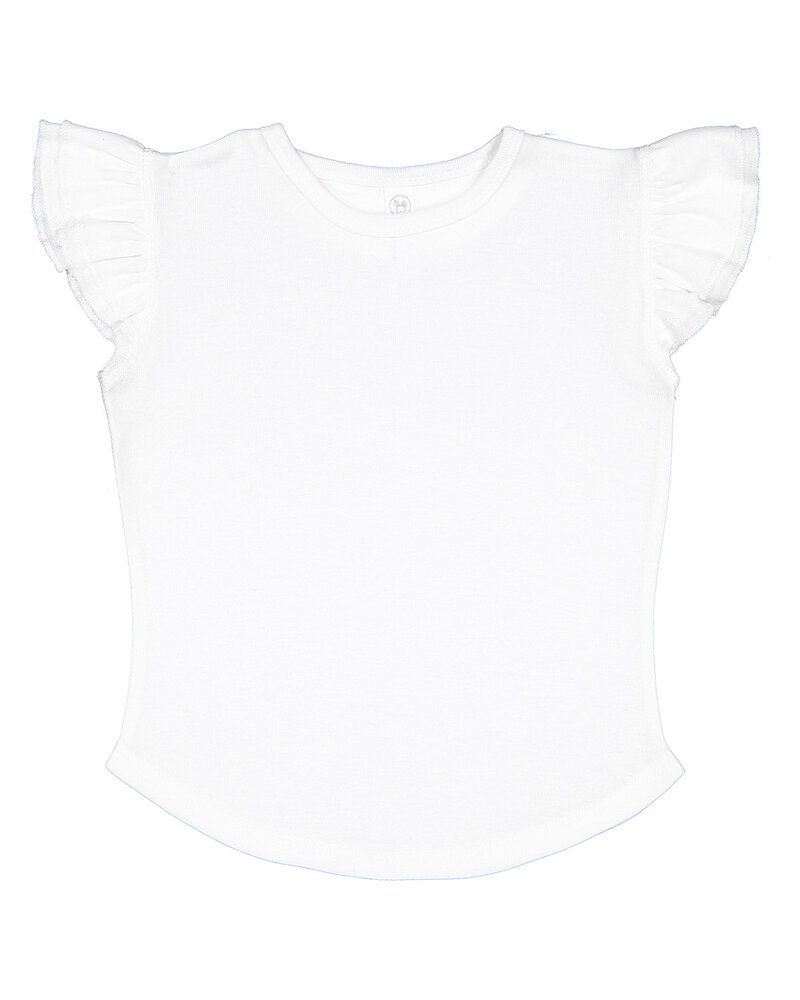 Rabbit Skins 3339 - Toddler Flutter Sleeve T-Shirt
