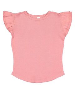 Rabbit Skins 3339 - Toddler Flutter Sleeve T-Shirt Mauvelous