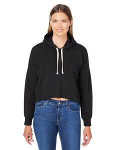 J. America 8853JA - Ladies Triblend Cropped Hooded Sweatshirt