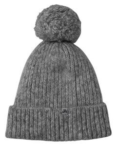J. America 5009JA - Swap-a-Pom Knit Hat Carbón de leña Heather