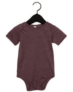 Bella+Canvas 100B - Infant Jersey Short-Sleeve One-Piece Heather Maroon
