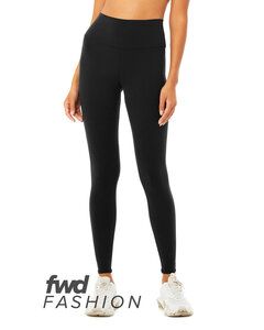 Bella+Canvas 813 - FWD Fashion Ladies High Waist Fitness Leggings Negro