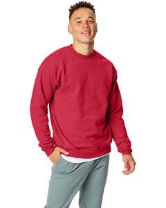 Hanes P1607 - Unisex Ecosmart® 50/50 Crewneck Sweatshirt De color rojo oscuro