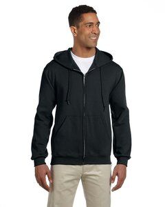 Jerzees 4999 - Adult 9.5 oz., Super Sweats® NuBlend® Fleece Full-Zip Hooded Sweatshirt Negro