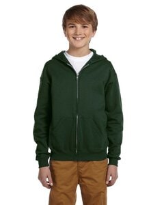 Jerzees 993B - Youth 8 oz. NuBlend® Fleece Full-Zip Hooded Sweatshirt Bosque Verde