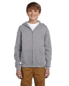 Jerzees 993B - Youth 8 oz. NuBlend® Fleece Full-Zip Hooded Sweatshirt Oxford