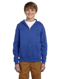 Jerzees 993B - Youth 8 oz. NuBlend® Fleece Full-Zip Hooded Sweatshirt Royal