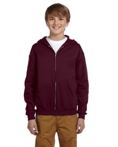 Jerzees 993B - Youth 8 oz. NuBlend® Fleece Full-Zip Hooded Sweatshirt Granate