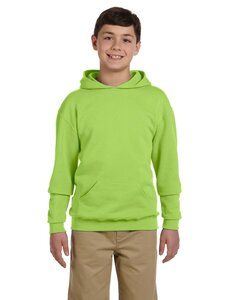 Jerzees 996Y - Youth 8 oz., 50/50 NuBlend® Fleece Pullover Hood  Verde Neón