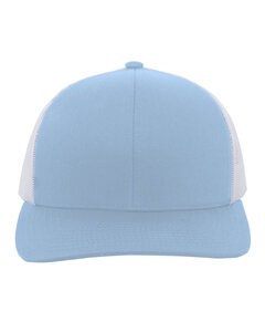 Pacific Headwear 104C - Trucker Snapback Hat Colum Blue/Wht