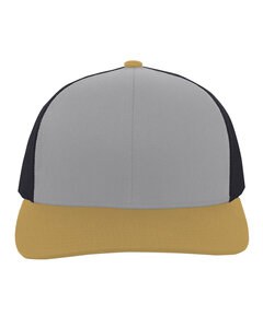 Pacific Headwear 104C - Trucker Snapback Hat Ht Gr/Lt C/A G