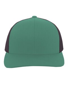Pacific Headwear 104C - Trucker Snapback Hat Jg Tl/Ch/Jg Tl