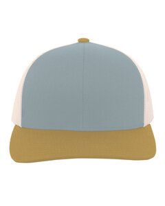 Pacific Headwear 104C - Trucker Snapback Hat Smk Bl/Bg/A Gd