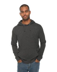 Lane Seven LS13001 - Unisex French Terry Pullover Hooded Sweatshirt Heather Charcoal