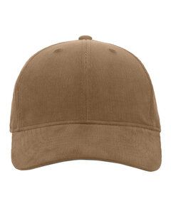 Pacific Headwear P206 - Hybrid Corduroy Dad Cap Marron oscuro