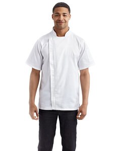 Artisan Collection by Reprime RP906 - Unisex Zip-Close Short Sleeve Chefs Coat