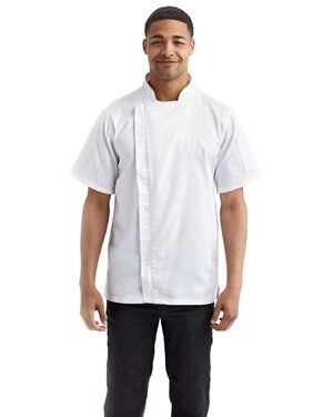 Artisan Collection by Reprime RP906 - Unisex Zip-Close Short Sleeve Chefs Coat