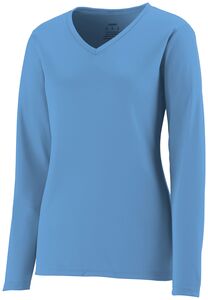 Augusta Sportswear 1788 - Remera manga larga de mujer con propiedades que absorbe la humedad Columbia Blue