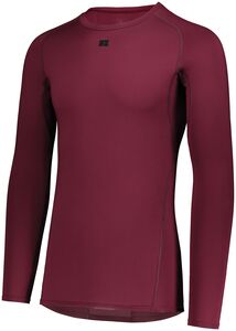 Russell R20CPM - Coolcore® Long Sleeve Compression Tee Granate