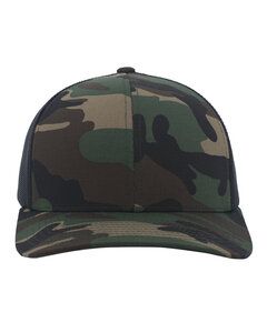 Pacific Headwear 108C - Snapback Trucker Cap Army/Black