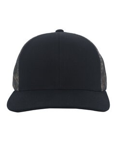 Pacific Headwear 108C - Snapback Trucker Cap Black/Bl Cnt