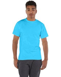 Champion T525C - Adult 6 oz. Short-Sleeve T-Shirt Blue Lagoon