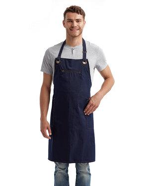 Artisan Collection by Reprime RP121 - Unisex Barley Contrast Stitch Sustainable Bib Apron
