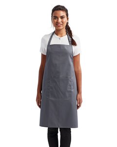 Artisan Collection by Reprime RP154 - Unisex 'Colours' Sustainable Pocket Bib Apron Steel