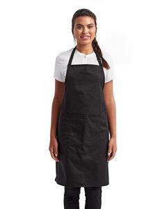 Artisan Collection by Reprime RP154 - Unisex 'Colours' Sustainable Pocket Bib Apron Negro