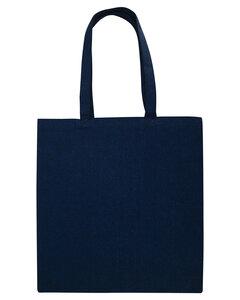 OAD OAD113R - Midweight Recycled Cotton Canvas Tote Bag Heather Marina