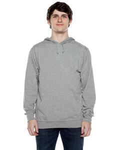 Beimar AHJ701 - Unisex 4.5 oz. Long-Sleeve Jersey Hooded T-Shirt Gris mezcla