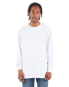 Shaka Wear SHALS - Adult 6 oz., Active Long-Sleeve T-Shirt Blanco