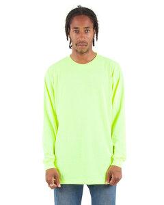 Shaka Wear SHALS - Adult 6 oz., Active Long-Sleeve T-Shirt Seguridad Verde