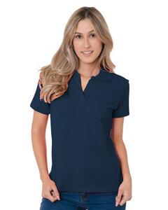 Bayside BA1050 - Junior's 6.2 oz., 100% Cotton V-Neck Polo Marina