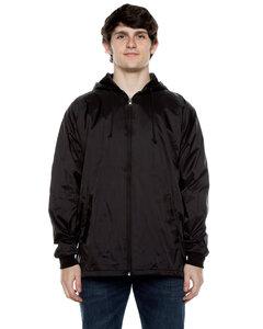 Beimar WB103RB - Unisex Nylon Full Zip Hooded Jacket Negro