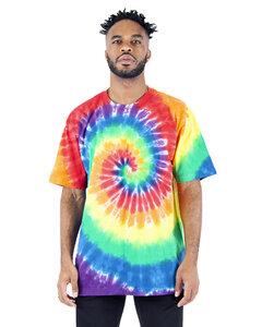 Shaka Wear SHTDSS - Heavyweight Tie-Dye T-Shirt Classic Rainbow