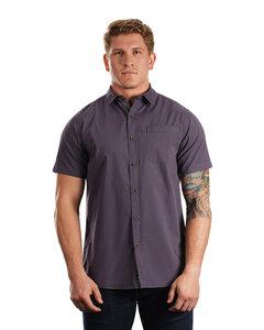 Burnside B9290 - Mens Peached Poplin Short Sleeve Woven Shirt