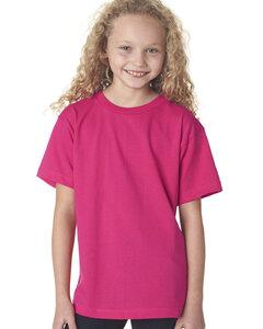 Bayside BA4100 - Youth 6.1 oz., 100 % Cotton T-Shirt Bright Pink