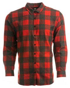 Burnside B5212 - Ladies Yarn-Dyed Long Sleeve Plaid Flannel Shirt Red/H Black