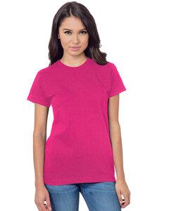 Bayside BA3075 - Ladies Union-Made 6.1 oz., Cotton T-Shirt Bright Pink