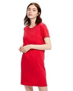 US Blanks US401 - Ladies Cotton T-Shirt Dress Rojo