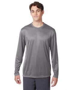 Hanes 482L - Adult Cool DRI® with FreshIQ Long-Sleeve Performance T-Shirt Grafito
