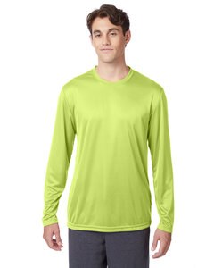 Hanes 482L - Adult Cool DRI® with FreshIQ Long-Sleeve Performance T-Shirt Seguridad Verde