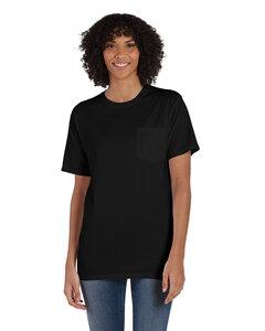 ComfortWash by Hanes GDH150 - Unisex Garment-Dyed T-Shirt with Pocket Negro
