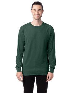 ComfortWash by Hanes GDH200 - Unisex Garment-Dyed Long-Sleeve T-Shirt Field Green