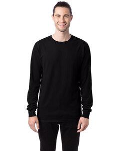 ComfortWash by Hanes GDH200 - Unisex Garment-Dyed Long-Sleeve T-Shirt Negro